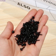 ELEGANTE 100Pcs Black Plastic Safety Thread Eyes, Safety Plastic Plastic Craft Doll Eyes, Safety Nos