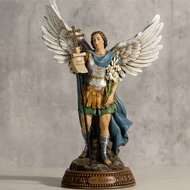 DevotedWalls Gabriel Angel Statue Of Good News Traditional Height 12.5 Inches (Full Color)