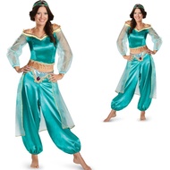 Halloween Aladdin Jasmine Princess Dress - Adult Cosplay Costume