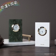 『JQ Time』Marble table clock Delicate Small clock Elegance table clock Silent Clock home table clock 