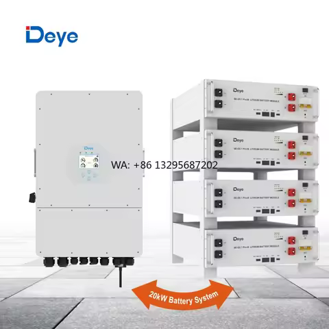 Deye Inverter and Battery All in One Set BESS Deye 3 Phase 10KW 12KW Hybrid Solar Inverter and 20kWh