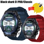 ☁3in1 Wristband for Black Shark S1 Pro Classic Strap Smart watch Band Nylon Canva Belt Screen Pr 유♠