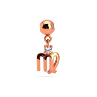 7K Gold Pendant - Virgo Gold Charm - Luxxe 01 Collection - Juene Jewelry