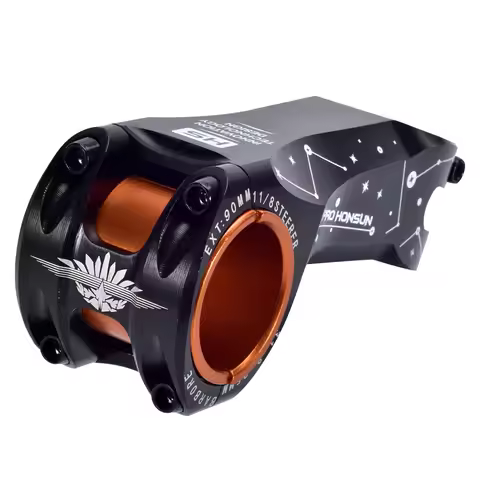 G573 Bicycle Stem Mountain Bike -17 degrees Pull Up XC Cross Country Aluminum Alloy 35/31.8 * 90 mm 
