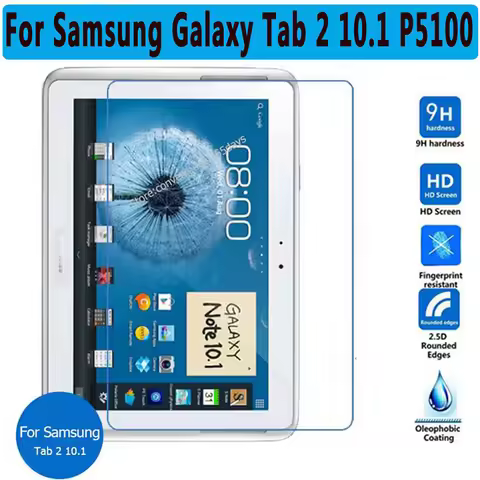 Tempered Glass for Samsung Galaxy Tab 2 10.1 P5100 P5110 P5113 Tab2 10.1" Screen Protector Film for 