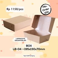 Lunch Box XL Food Paper Kraft Packaging Rice Box Box Catering Box