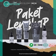 MS GLOW MEN Paket Perawatan Wajah Pria - Ms Glow Men - Skincare Ms Glow - Skincare Pria Original - PROMO BONUS MASKER