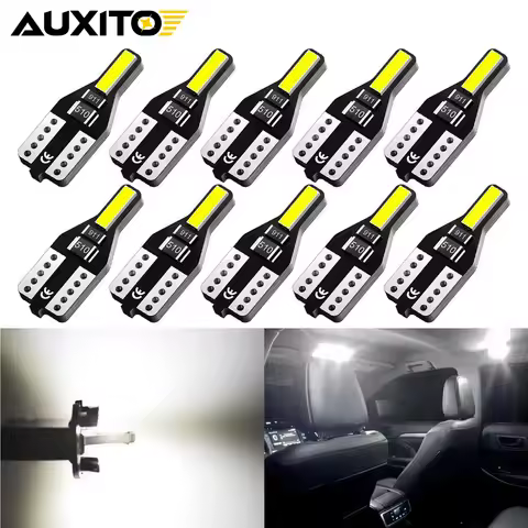 AUXITO 2x T10 W 5W LED Super Bright Bulb for Audi a3 t10 w5w Trunk Light for Mercedes w204 w211 bmw 