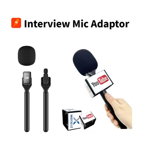 Interview mic adapter Microphone handheld adopter Mic Handle Adoptor cold shoe clip mini clip for DJ