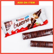 [Add-On Gift Box] Chocolate KINDER BUENO 43g for Gift Box Chocolate Kinder Bueno Milk Chocolate Covered Wafer With Smoo