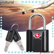 YNATURAL Luggage Lock, Padlock TSA Customs Lock, Anti-Theft with Key Security Tool Cabinet Locker Travel Bag Lock for Travel