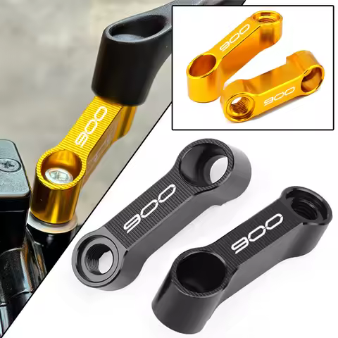 Motorcycle Rearview Mirrors Extension Riser Extend Adapter Mirror Extender Adapters Riser For KAWASA