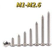 [XNY] 304 Stainless Steel Self-Tapping Screw M1M3M4M5M6M8 Round Head Phillips Self-Tapping Screw Scr