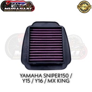 Washable Air Filter Yamaha Sniper150 / Air Filter Yamaha Y15 / Y16 / Sniper150 MX King / High Flow