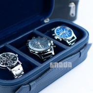3-Slot Watch Case 3-Slot Travel Watch Box/ Elegant, Strong, and Functional 3-Slot Travel Watch Box/