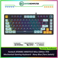 Fantech ATOM81 MK875V2 Mizu Edition 75% Mechanical Gaming Keyboard - Navy Blue (Taro Switch) Mechani