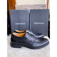 PSPGN.CO | ORIGINAL BRANDED OBERMAIN OH4558BK IN BLACK MEN'S LEATHER SHOES OXFORD PANTOFEL FORMAL ST