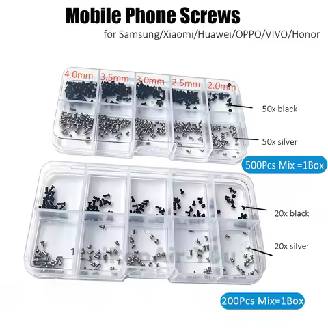 Mobile Phone Inner Repair Screws M1.4x 3.0 3.5 4.0 2.0 2.5mm for Samsung OPPO Xiaomi VIVO Android Re