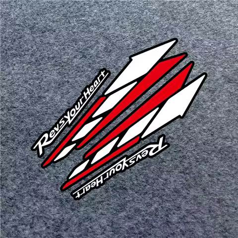 Revs Your Heart Arrow Vinyl Stickers, Waterproof Matte Decals for Motorcycle Fairing Helmet Fuel Tan