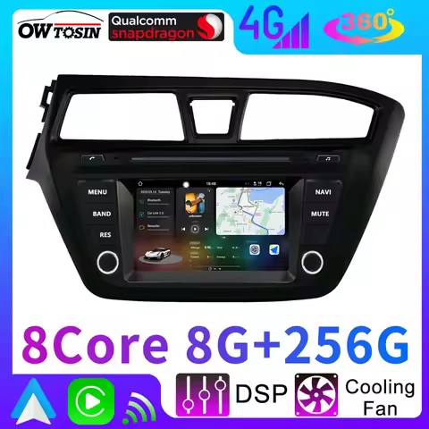 UIS7870 12G+256G Android 13 Car GPS Navigation Radio Player For Hyundai i20 2014-2018 360°Camera Aut