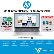 HP 15-fd1231TU Blue / 15-fd1232TU White / Gold Intel Core Ultra 5 5-125H Intel ARC 16GB 5600MHz 512G