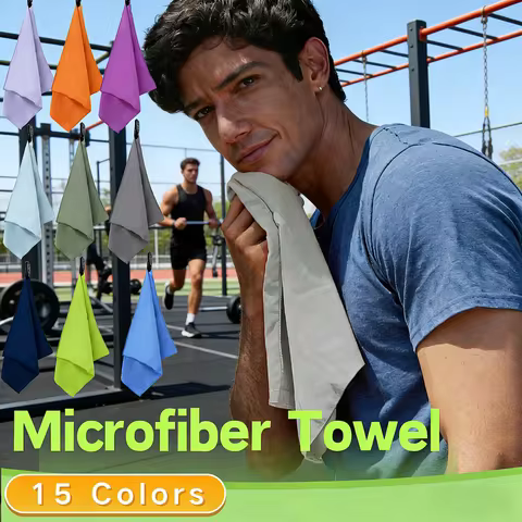 38X38cm Quick Dry Microfiber Towel Ultra Compact Lightweight Perfect Travel Gym Camping Trip Beach S