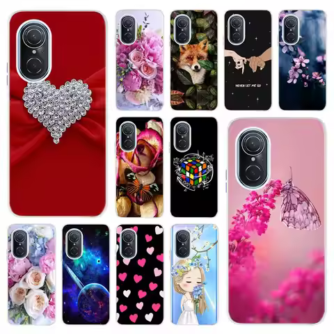 For Huawei Nova 9 Case Nova 9 SE 4G Cover Cute Love Heart Printed Shockproof Bumper For Huawei Nova 