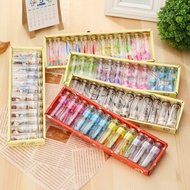 Blister of 12 Retro Classic Style Glass Wish Jars, Zodiac Signs, Roses Decorative Meaningful Gifts