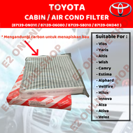 TOYOTA AIRCOND CHARCOAL CABIN FILTER - VIOS NCP93 NCP150 / CAMRY ACV40 ACV50 / HILUX / ALTIS / INNOV