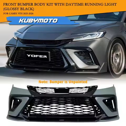 Yofer Car Front Bumper Lip Splitter Body Kit For Toyota Camry 9th Gen 2025-2026