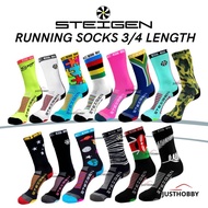STEIGEN Socks 3/4 Length Running Socks Cycling Socks Trail Trek Golf Gym Sport Socks Compressive Soc