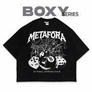 Nebula T-shirt Global Domination Boxy Fit BlackNBL