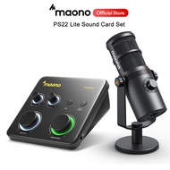 Maono PS22 Lite Audio Interface Sound Card with XLR Input 24-bit/192kHz Routing Software LOOPBACK AS