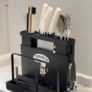 Kitchen Cutting Board Rack Kitchen Knife Countertop Drain Rack Multifunctional Tidy-up Integrated Kn
