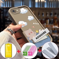With Tempered Glass Case for iphone 5s 5 iphone 6p 6s 6 plus 6sp phone casing Softcase shockproof Co