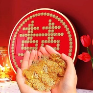 Happy character wedding instead of five cents cheap coins special wedding character photo frame DIY喜