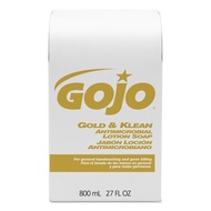 GOJO 800 Series Gold & Klean Antimicrobial Lotion Soap, 800 mL Lotion Soap Refill for GOJO Bag-in-Bo