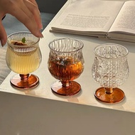 Retro Niche Narrow-Waisted Short-Footed Glass High-Value Whiskey Glass Wine Glass Ice American Coffe