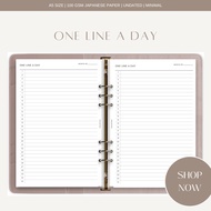 One Line A Day Journal Inserts | A5 Personal Size Refills