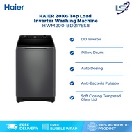 HAIER 20KG Top Load DD Inverter Washing Machine Graphite Silver HWM200-BD2178S8 | DD Inverter | Auto