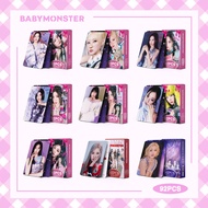 92 Pcs Star LOMO Cards Total BabyMonster Album Photo Card RORA RAMI ASA Sticker Support Card