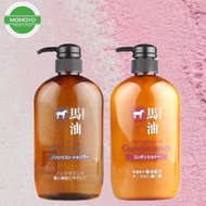 Horse Oil Non-Silicone Horse Oil Shampoo Set 600ml Japan