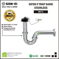SIFON P TRAP SANEI/ SALURAN PEMBUANGAN WASTAFEL SANEI HN 71 STAINLESS