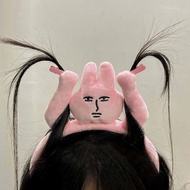 Hot Rabbits Costume Funny Hairband Unique and Funny Headwear with Bangs Clip
