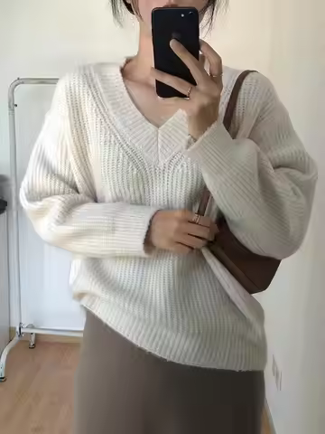 Autumn Winter Sweater pullovers Women 2026 loose thick Sweater Pullover women oversize sweater jumpe