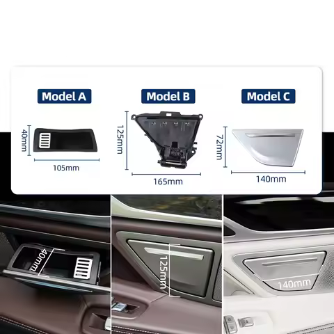 For BMW 7 Series G11 G12 730Li 740Li 750Li 760Li 2016-2022 3 Colors Interior Rear Door Ashtray Cover