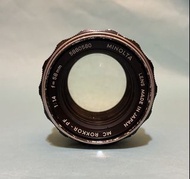 Minolta MC Rokkor-PF 58mm f/1.4 鏡頭made in Japan