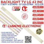 BACKLIGHT TV LED LG 42 IN 42LE5300 42LE4500 42LE5500 42LE LAMPU BL SMD