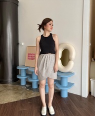 urban apparels | ours skirt กระโปรงลาย stripe ผ้าลินินญี่ปุ่น