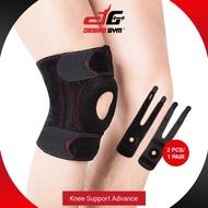 Desire Gym Knee Guard Knee Support Breathable Adjustable Knee Support Knee Knee Protector Pelindung Lutut 1 Set = 1 Pair